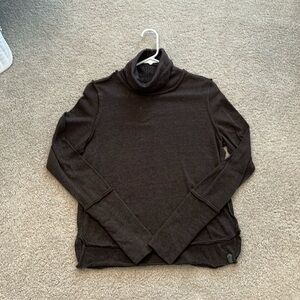 We The Free turtleneck top. Soft brown.